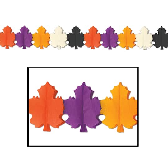 Besitle 9" x 12ft. Designer Fall Leaf Garlands, 2ct.